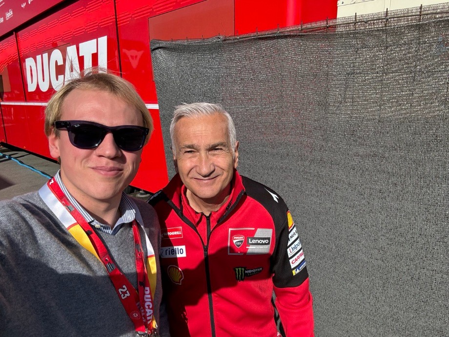 Gherardo Scarabel insieme a Davide Tardozzi Team Manager Ducati